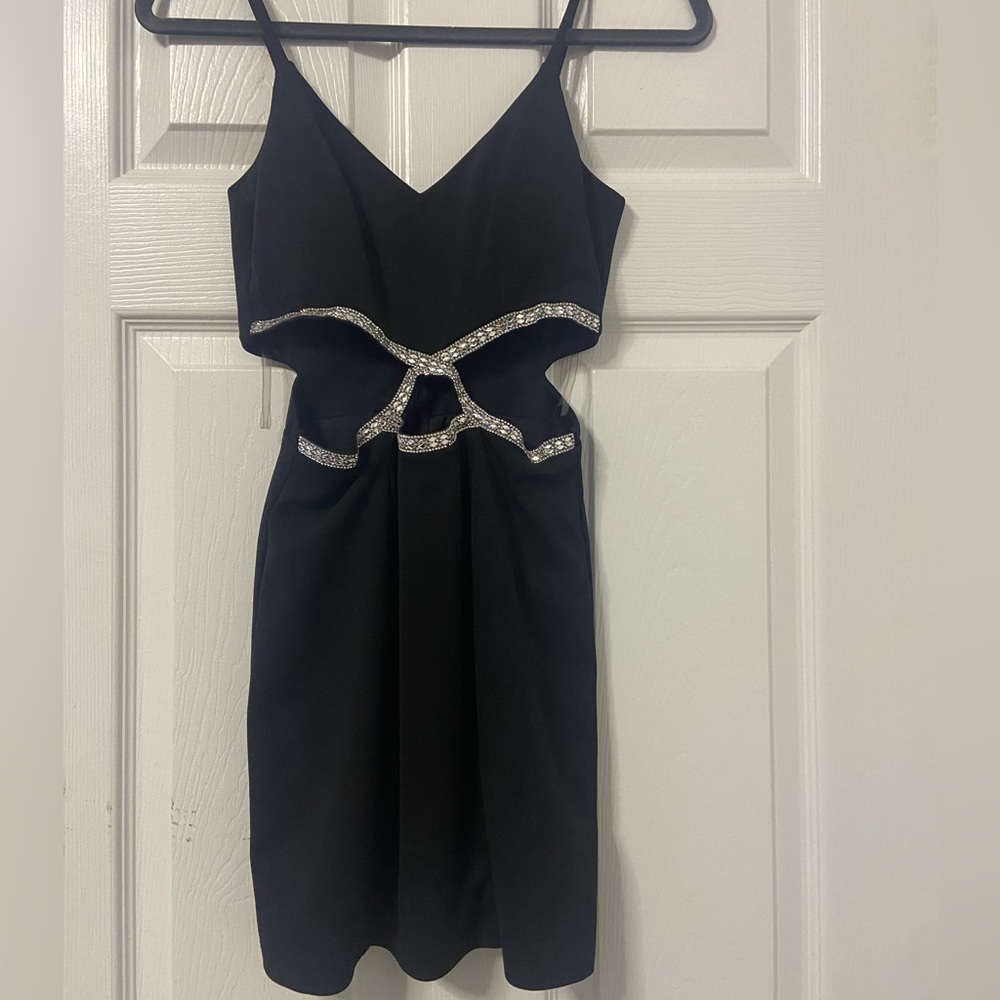 Mini black dress